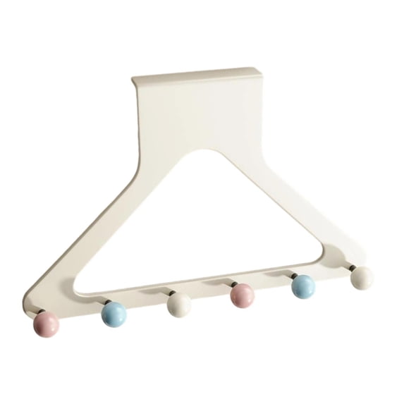 TISHITA over The Door Hooks Back Storage over Door Hanger for Hanging Clothing Coats light colors