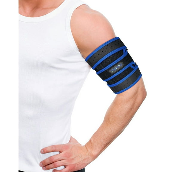 TISMOD Bicep Tendonitis Brace Relief Pain for BicepTriceps and Muscle Strains, Upper Arm Brace Support Compression Sleeves Fit MenWomen (Blue, S)