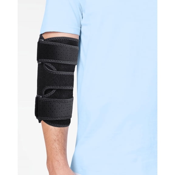 TISMOD Elbow Brace, Adjustable Cubital Tunnel Brace with 2 Removable Metal Splint for Sleeping, Elbow Immobilizer for Cubital Tunnel Syndrome, Ulnar Nerve Brace for Women & Men