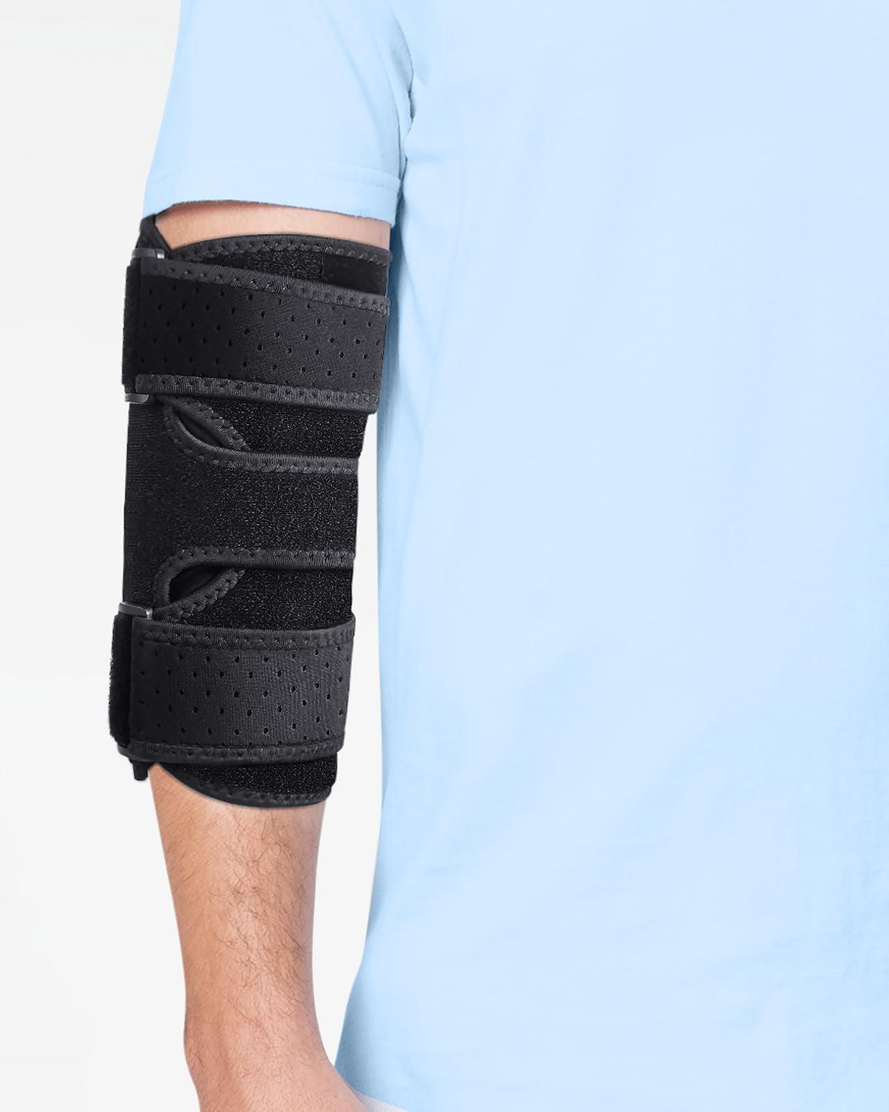 TISMOD Elbow Brace, Adjustable Cubital Tunnel Brace with 2 Removable