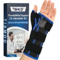 thumbnail image 1 of TISMOD Quick Wrap Wrist and Thumb Brace - Wrist Brace with Thumb Support for Thumb Spica Splint, Dequervains Tendonitis Wrist Brace with Thumb Stabilizer (Left Hand ), 1 of 6