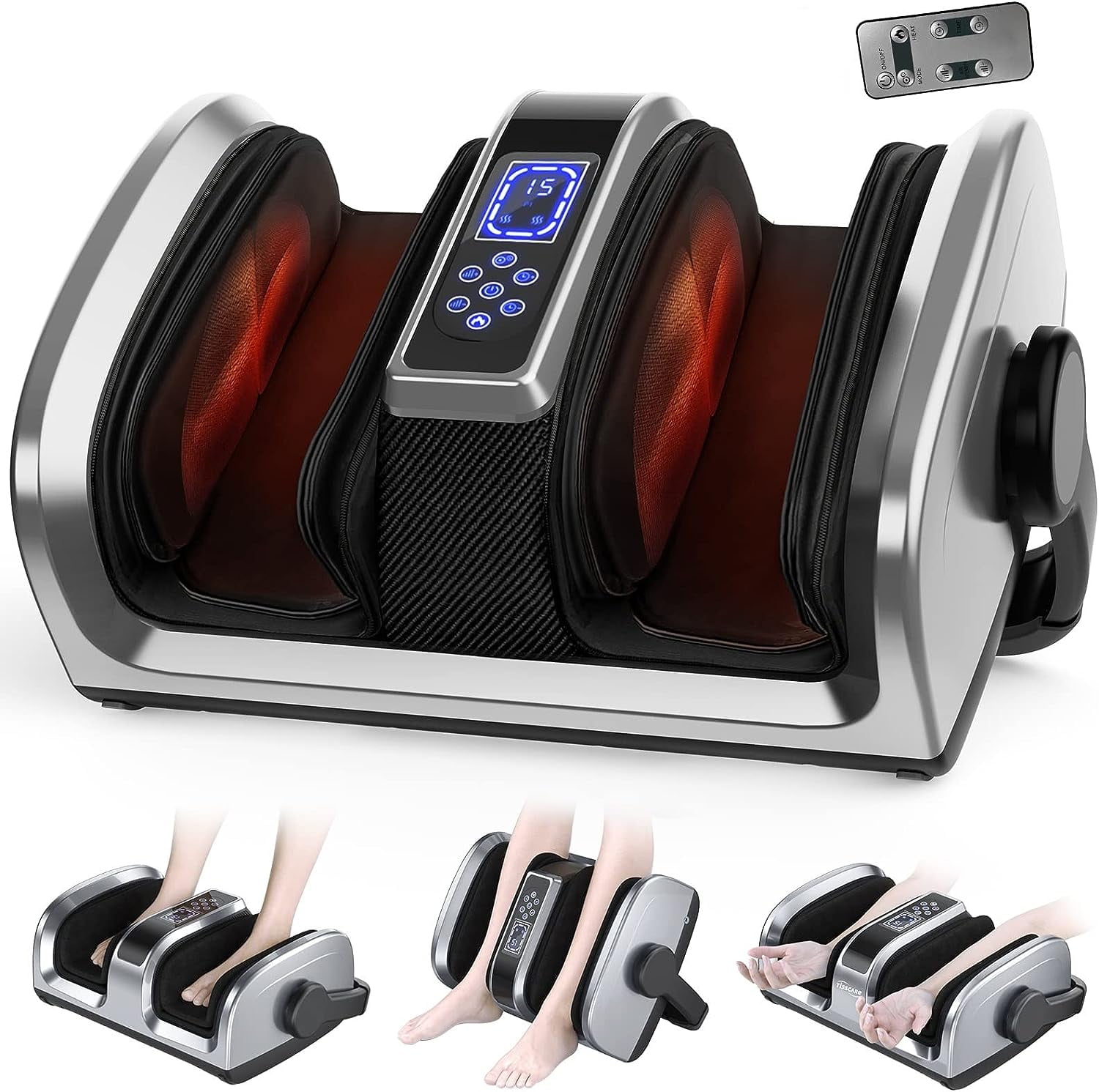 TISSCARE Foot Massager for Circulation and Pain Relief, 2023 Upgrade