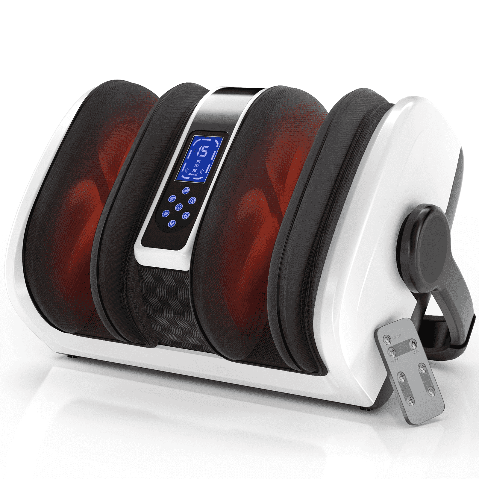 TISSCARE Shiatsu Foot Massager with Heat: Foot Massager for Neuropathy, Plantar Fasciitis, Circulation and Pain Relief - Feet Massager for Massage Foot Calf Ankle Arm.