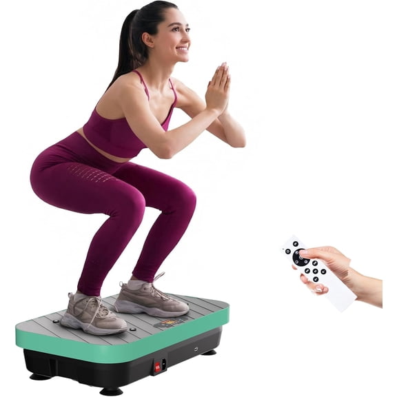 TISSCARE Vibration Plate Exercise Machine - 400Lbs Capacity Low-Impact Whole Body Workout Platform, Quiet Home Gym Equipment for Daily Fitness
