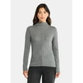 thumbnail image 1 of Time and Tru Women's Tissue Like Turtleneck Top, Sizes XS-XXXL, 1 of 5