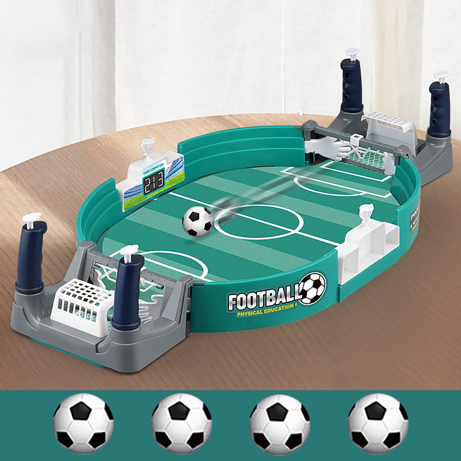 TISUDYE 2022 New Football Table Interactive Game Mini Tabletop Football