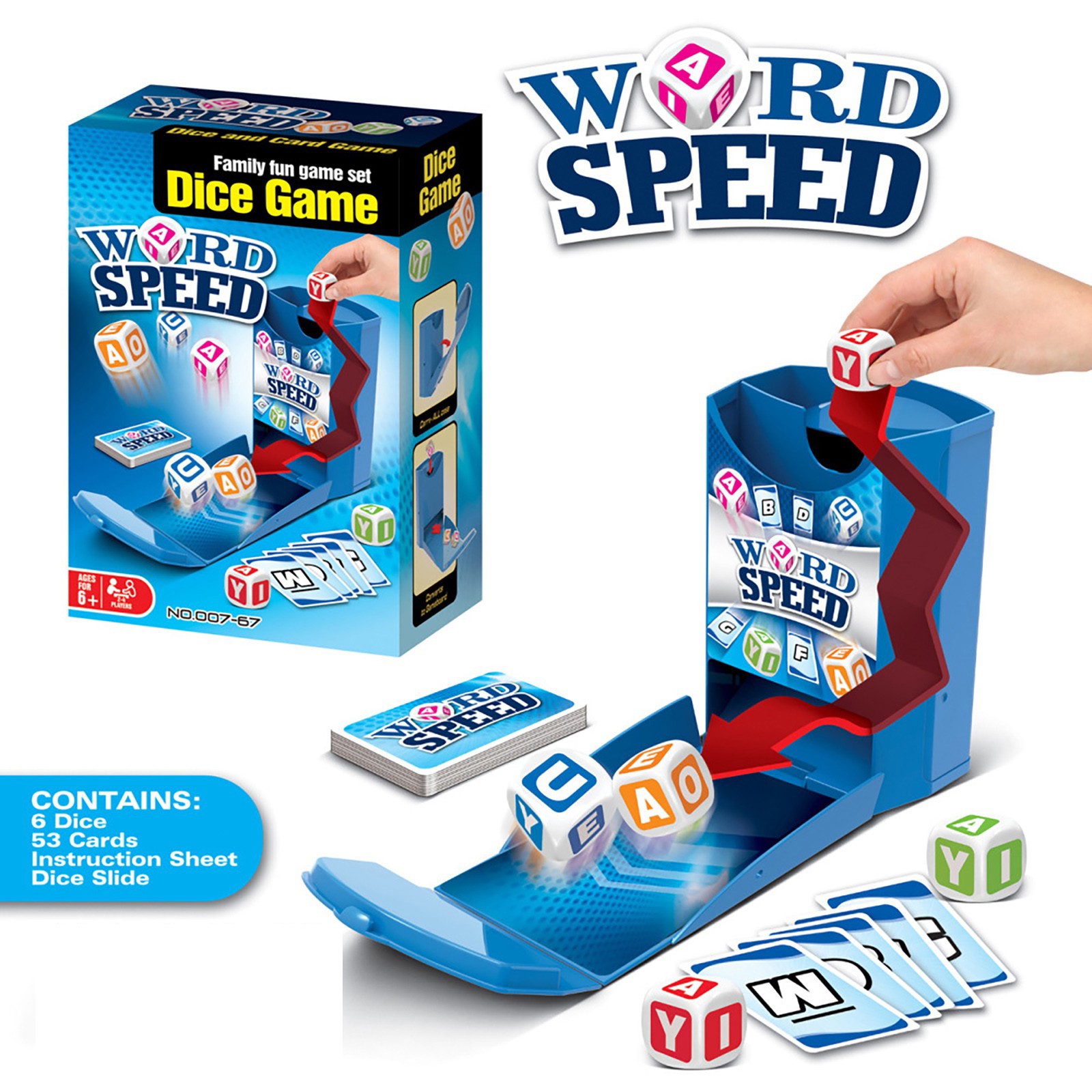 TISUDYE Alphabet Dice Scattered Card Game Family Part Y Puzzle Board