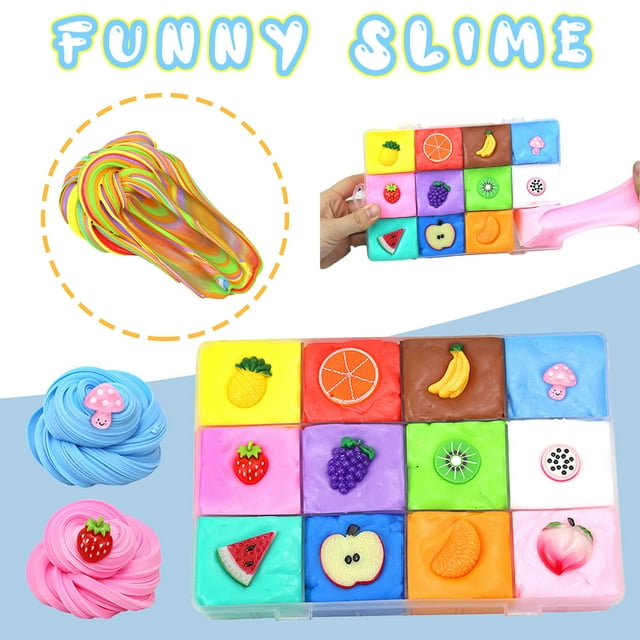 TISUDYE Cotton DIY 12 Cloud Kids And Mixing Soft Toy NonSticky Color Candy Education