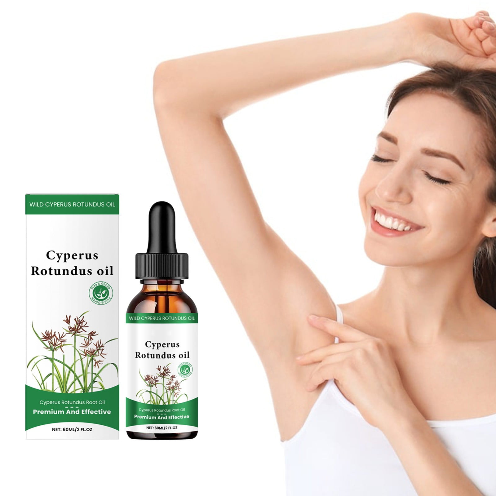 TISUDYE Cyperus Rotundus Oil Cyperus Rotundus Oil For Hair Removal Reducing Body 60ml