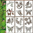 TISUDYE Garden Fence Large Flower Stencils DIY Decoration 2024 New