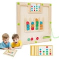 TISUDYE Puzzle Board 15 Double Cards Color And Counting Maze