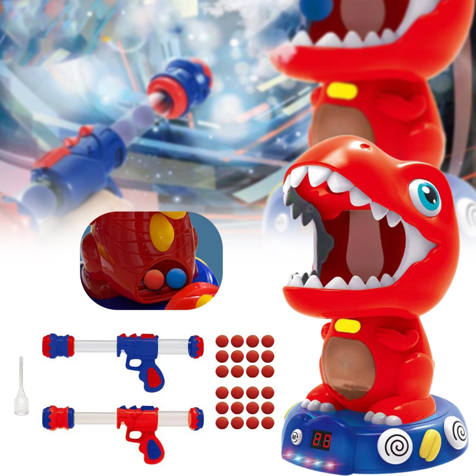 TISUDYE Remote Control Dinosaur Shooting Toys For Kids 8 12 Electronic Shooting Game With Spay