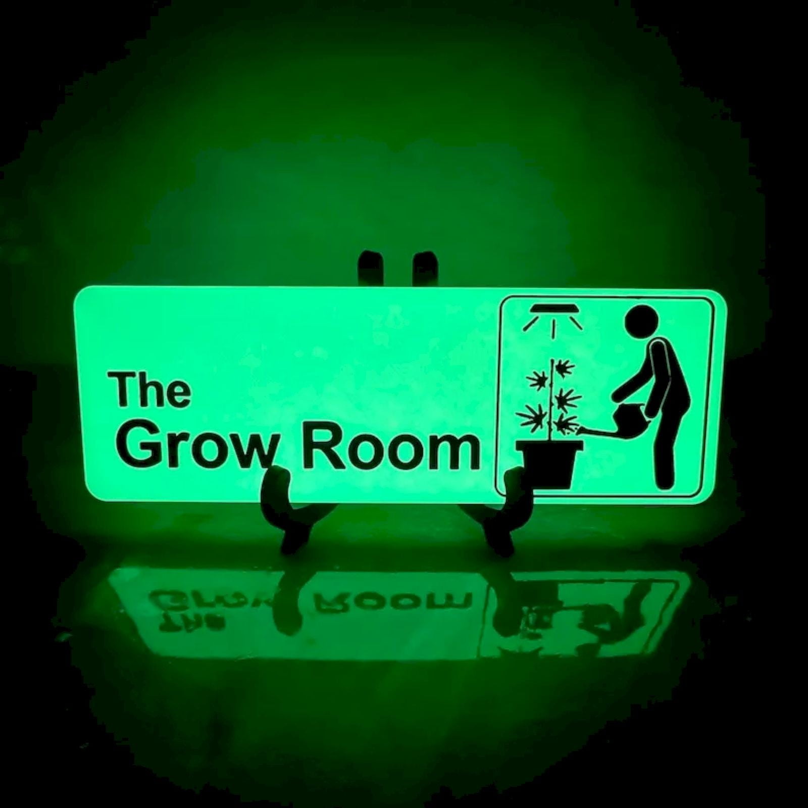 TISUDYE The Grow Room Sign Door Signs Plastic Grow Room Signs With