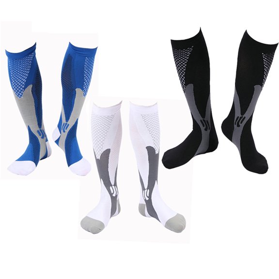 TITAKING Compression Socks for Men Women Fit for Athletic Sport Running Cycling Football Pack of 3 Pairs
