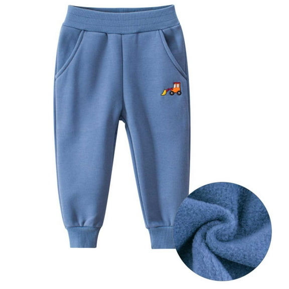 TITAKING Kids's Winter Fleece-Lined Sweatpants Cotton Blend Warm Pants
