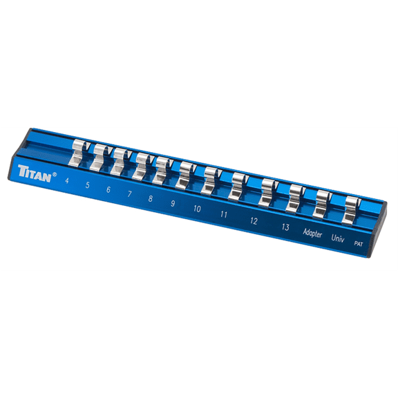 TITAN 1/4" DR METRIC MAGNETIC ALUMINUM