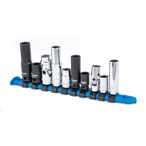 TITAN 10 pc. 1/4 in. and 3/8 in. Dr. 10 mm Socket Set