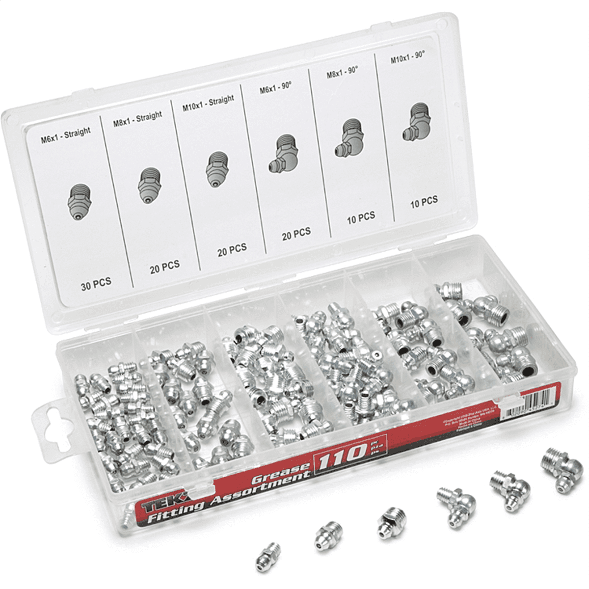 TITAN 110-PC GREASE FIT ASSORTMENT