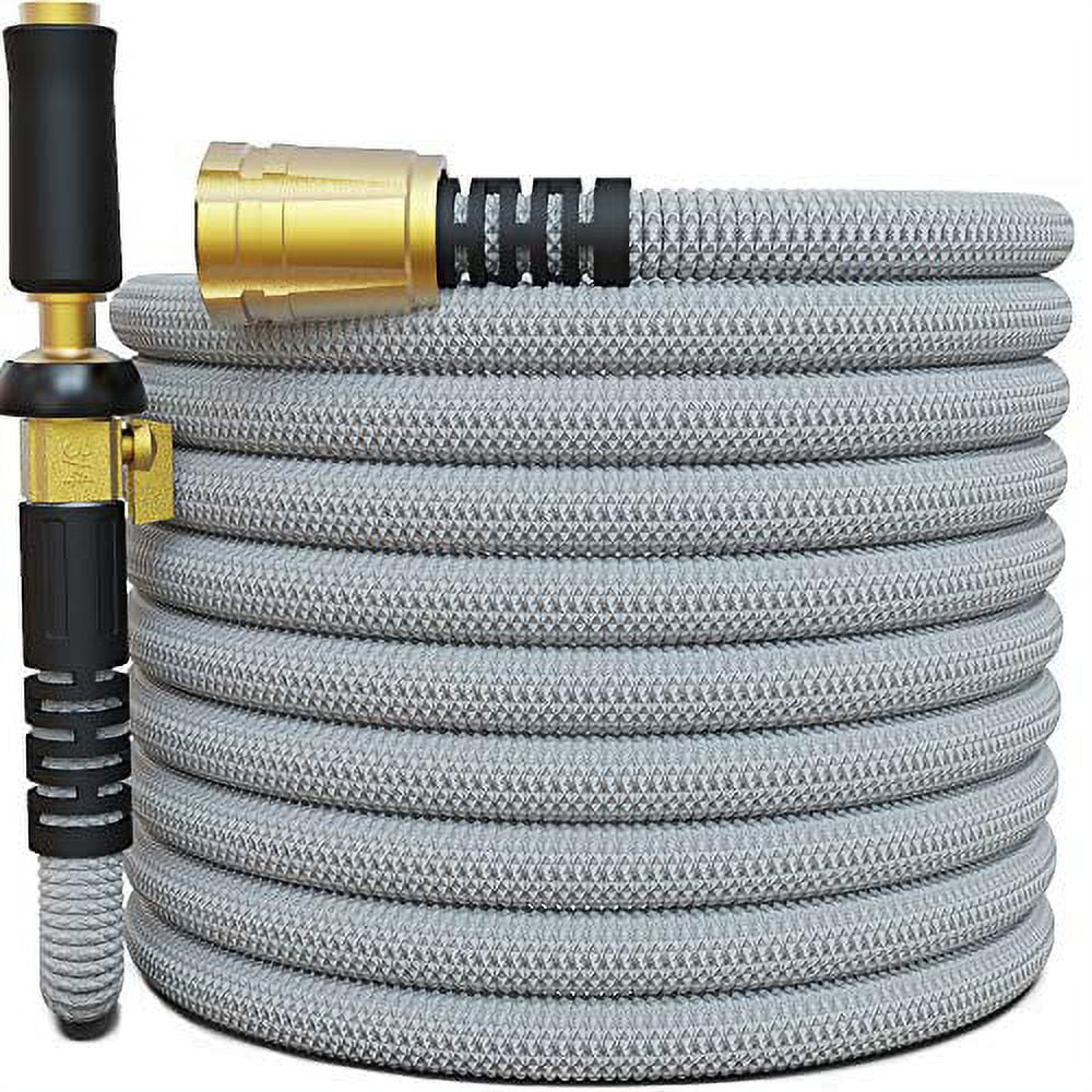 TITAN 150FT Garden Hose - All New Expandable Water Hose with Triple Latex  Core 3/4 Easy Removal Solid Brass Fittings Expanding Extra Strength Fabric