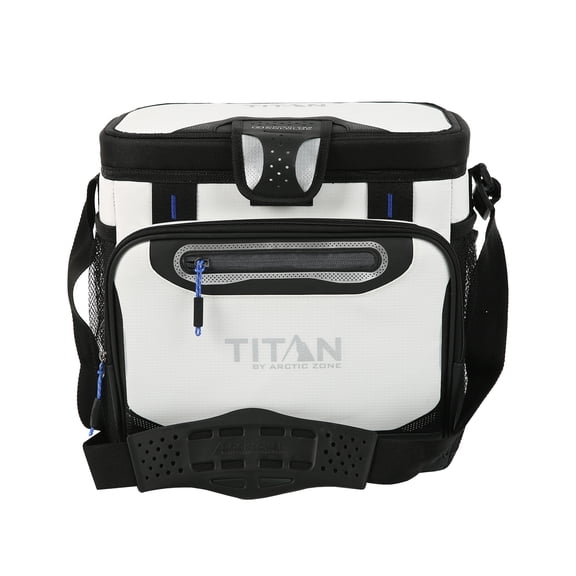 Titan by Arctic Zone 16 Can Zipperless Soft Cooler, 11 Quart, White