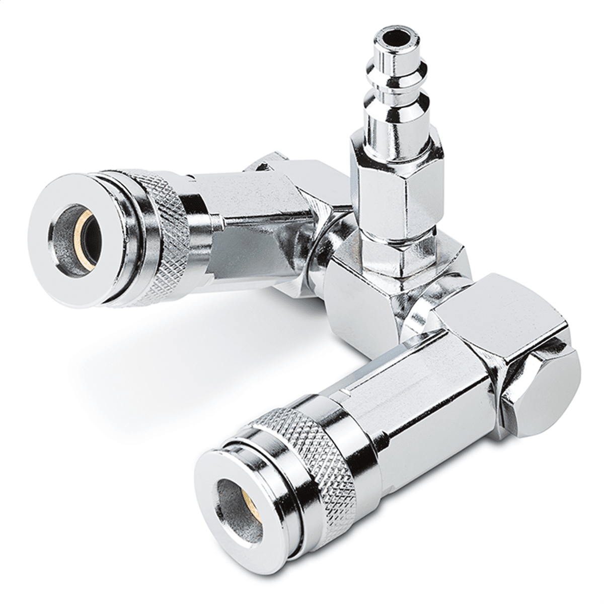 TITAN, 2-Way Swivel Splitter, 1/4‚Äù air line, connects 2 tools ...
