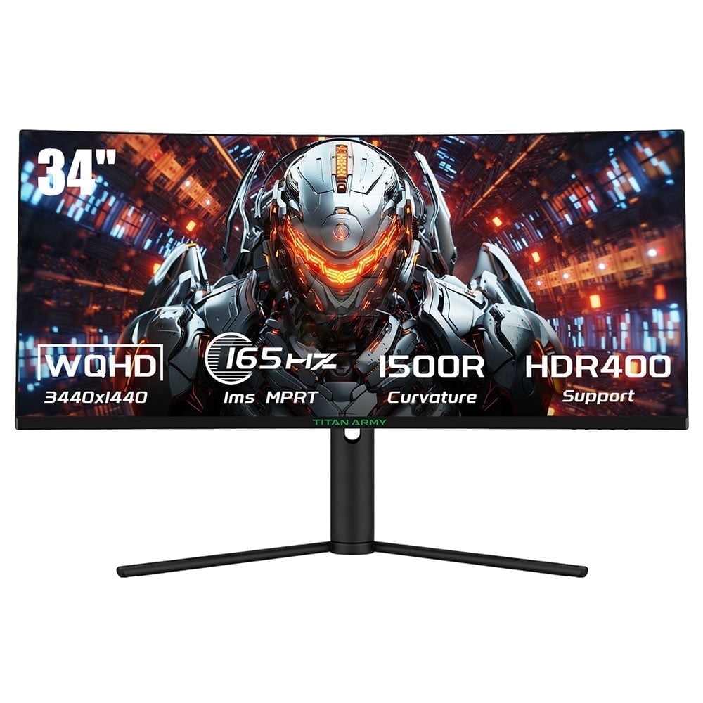 Chr Computer TITAN ARMY C34CHR 34-Inch 3440 x1440 VA LED FreeSync Computer Monitor ...
