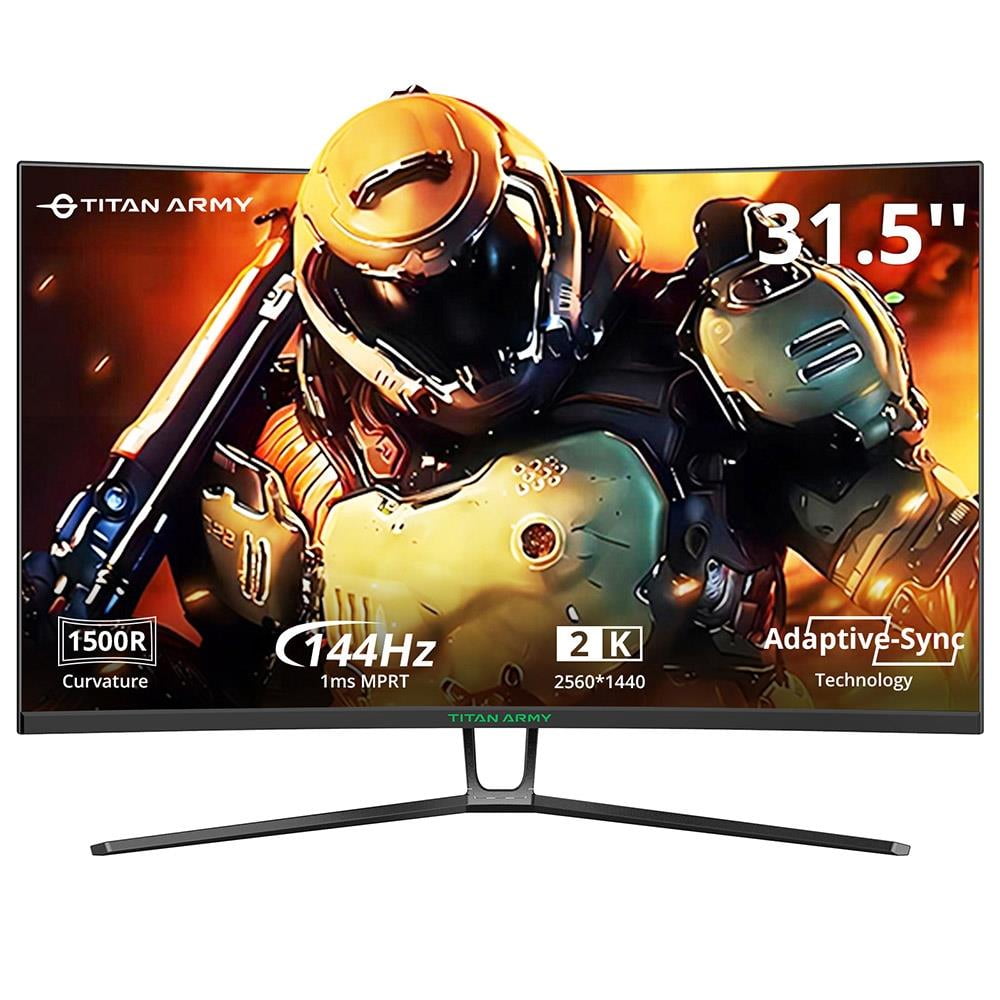 TITAN ARMY N32SQ PLUS Gaming Monitor, 31.5Inch 1500R VA Panel, 144Hz