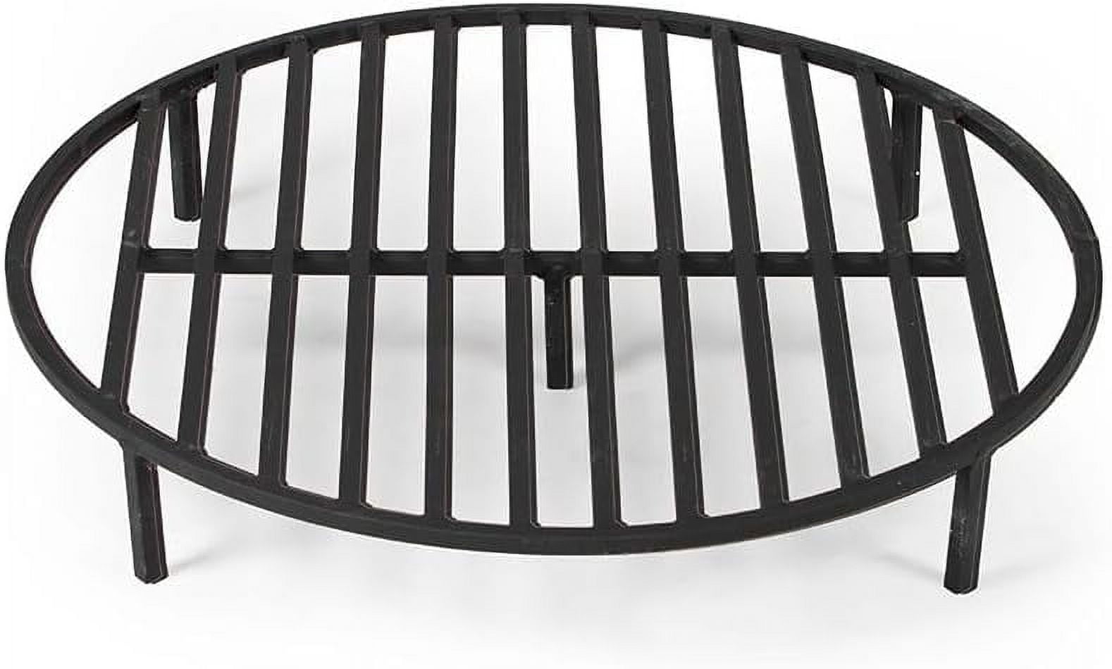 TITAN GREAT OUTDOORS Ash & Ember Round 28.5in Fire Pit Grate, Heavy