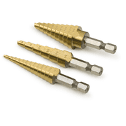 TITAN Steel Step Drill 3 Pc. Set