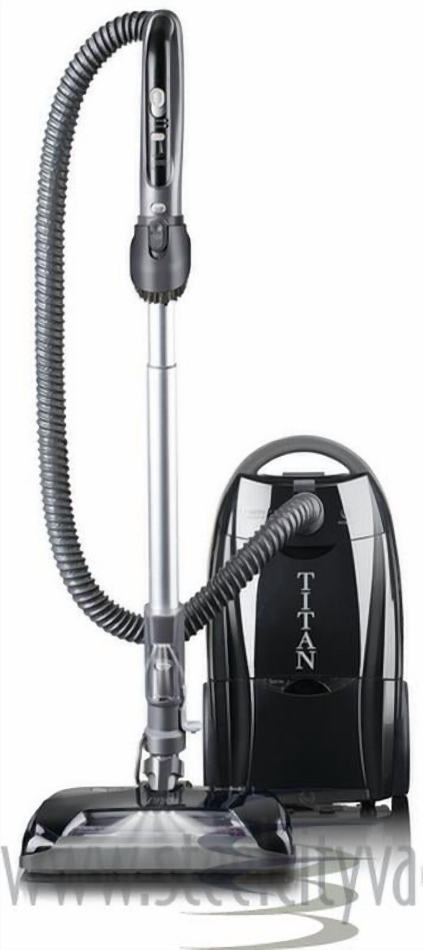 Titan T9500 Deluxe Canister Vacuum Cleaner HEPA Filter telescoping wand 8' hose