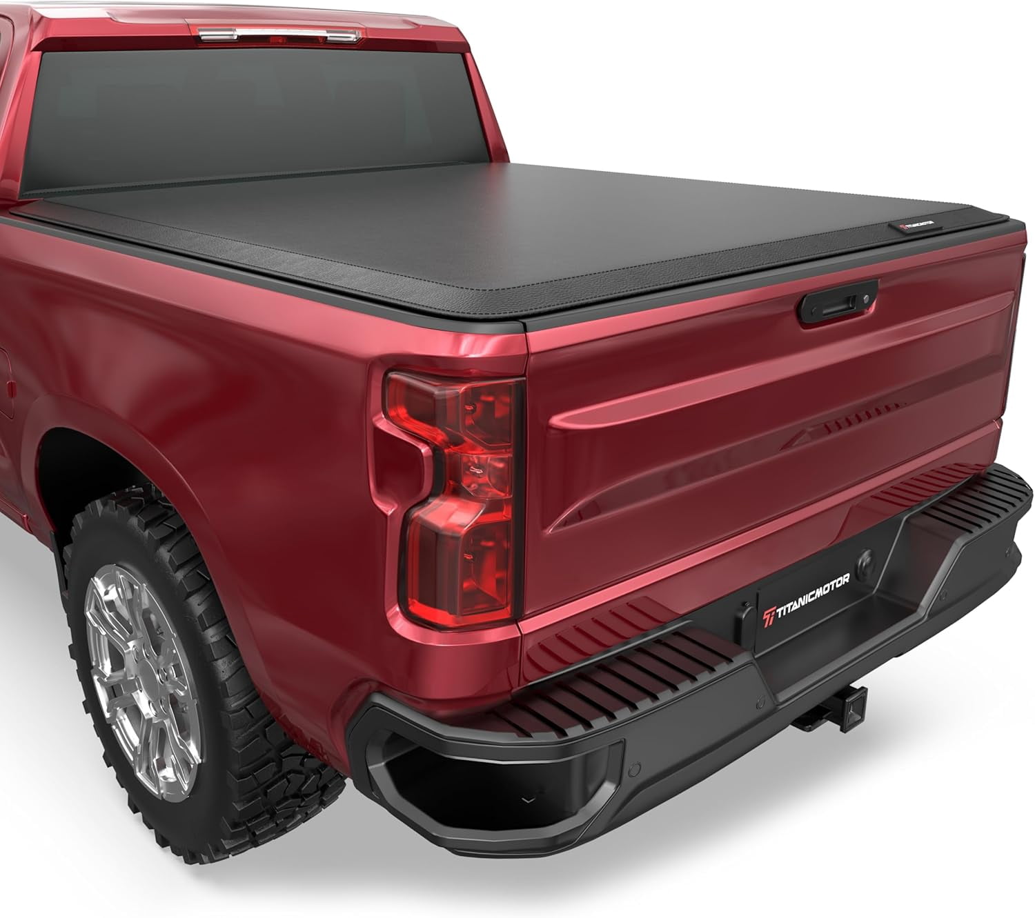 TITANICMOTOR 4.5FT 54.4Inch Soft Roll Up Truck Bed Tonneau Cover for 2022 2023 2024 2025 Ford Maverick