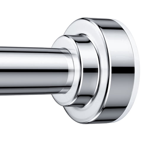 TITGIPE No Drill Telescopic Shower Curtain Rod | 32-80" Adjustable Spring Tension Rod with Anti-Skid Design | Rust-Resistant Stainless Steel for Bathroom