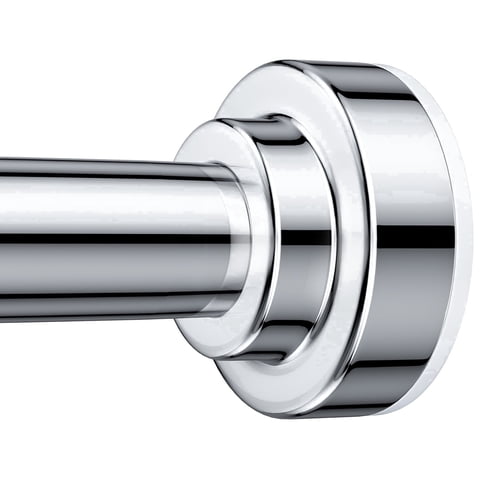 TITGIPE No Drill Telescopic Shower Curtain Rod 32-80" Adjustable Spring Tension Rod with Anti-Skid Design Rust-Resistant Stainless Steel for Bathroom
