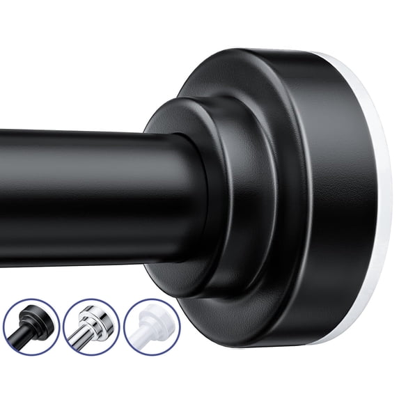 TITGIPE No Drill Telescopic Shower Curtain Rod 32-68" Adjustable Spring Tension Rod with Anti-Skid Design Rust-Resistant Stainless Steel for Bathroom
