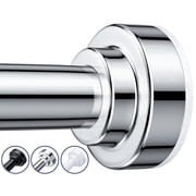 TITGIPE No Drill Telescopic Shower Curtain Rod 32-68" Adjustable Spring Tension Rod with Anti-Skid Design Rust-Resistant Stainless Steel for Bathroom
