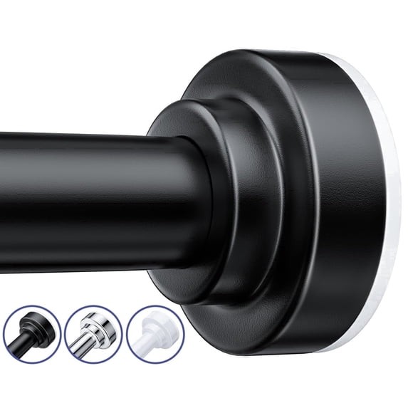 TITGIPE No Drill Telescopic Shower Curtain Rod 32-68" Adjustable Spring Tension Rod with Anti-Skid Design Rust-Resistant Stainless Steel for Bathroom