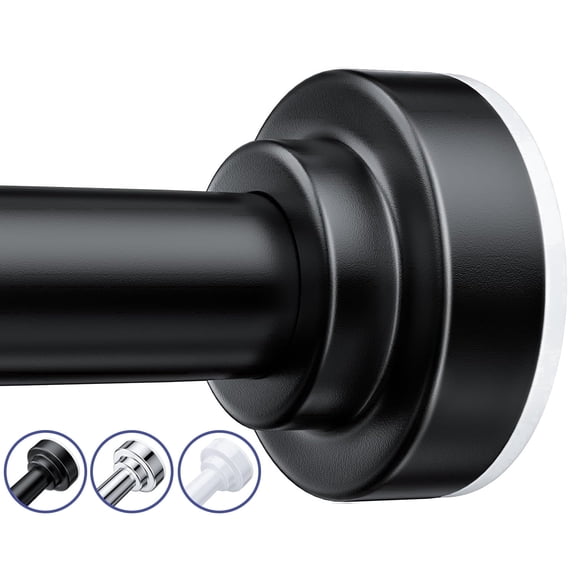 TITGIPE No Drill Telescopic Shower Curtain Rod 32-92" Adjustable Spring Tension Rod with Anti-Skid Design Rust-Resistant Stainless Steel for Bathroom