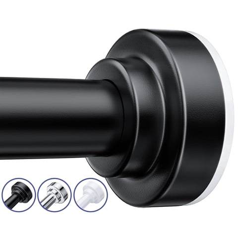 TITGIPE No Drill Telescopic Shower Curtain Rod | 32-92" Adjustable Spring Tension Rod with Anti-Skid Design | Rust-Resistant Stainless Steel for Bathroom