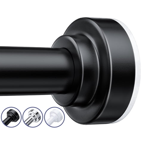 TITGIPE No Drill Telescopic Shower Curtain Rod 32-92" Adjustable Spring Tension Rod with Anti-Skid Design Rust-Resistant Stainless Steel for Bathroom