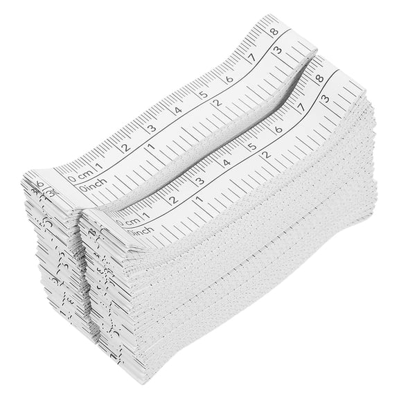 TITINICE 100Pcs Disposable Dual Sided Paper Measurement Tape White Body Measurement Tool for Crafting