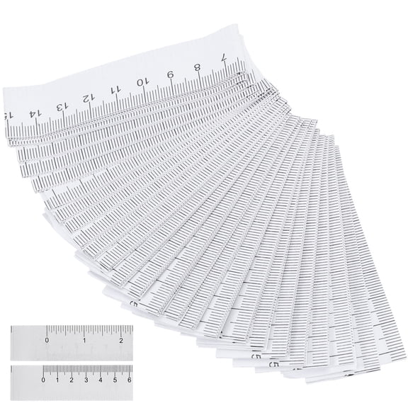 TITINICE 100Pcs Disposable White Paper Tape Measure for Body and Wound Measurement Easy to Read