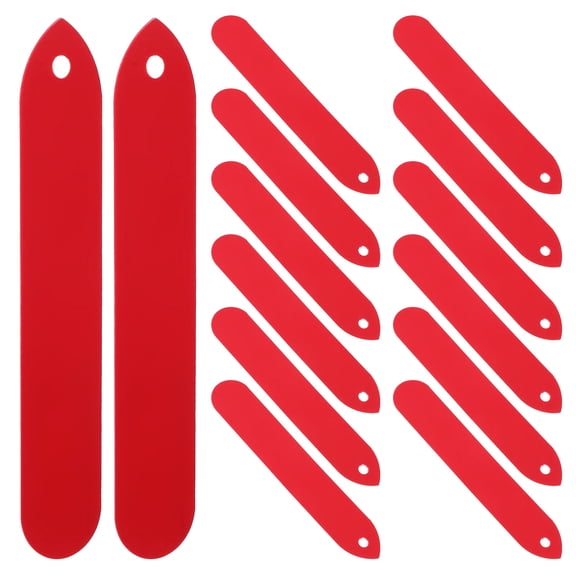 TITINICE 100Pcs Reusable Waterproof Red Plant Tags for Garden Flower Herb Identification and Soil Insertion
