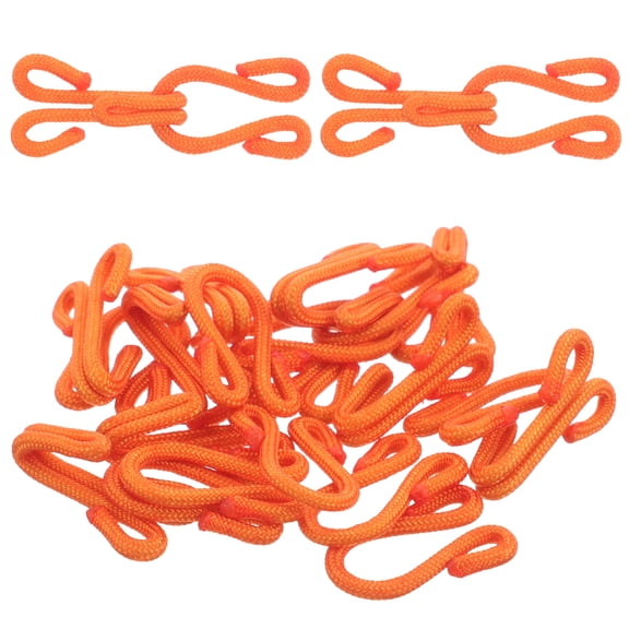 TITINICE 10 Pairs Invisible Button Hook for Coats and Collars, 37mm Orange