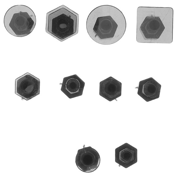 TITINICE 10Pcs Black Auto Dent Pull Tabs Kit for Effective Car Body Repair and Surface Safe Removal