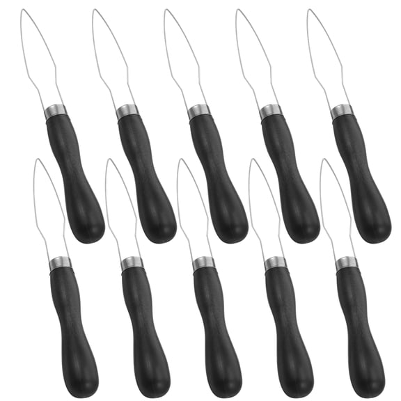TITINICE 10Pcs Button Helper Tool for Seniors with Ergonomic Handle Black Stainless Steel