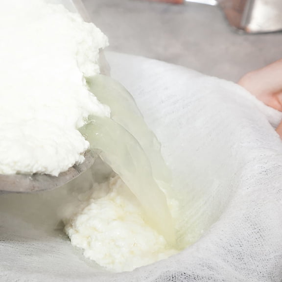 TITINICE 10Pcs Hemmed Cotton Muslin Cheesecloth White Reusable Fabric for Kitchen Use and Juice Squeezing