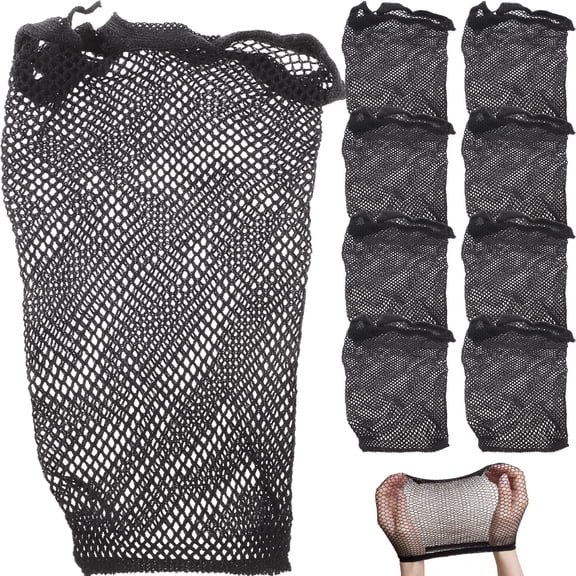 TITINICE 10Pcs Invisible Wig Cap Black Mesh Lightweight Elastic Fibers Comfortable Fit