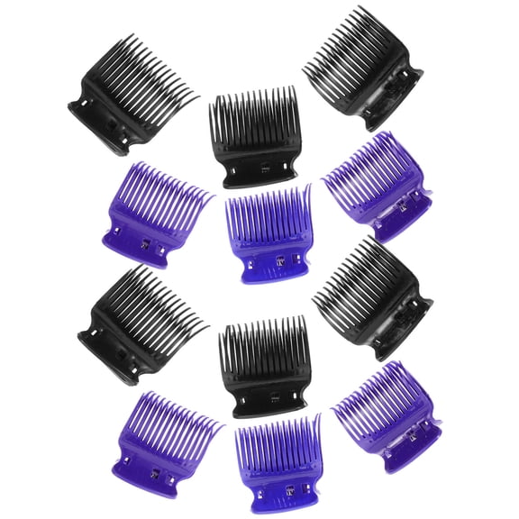 TITINICE 12Pcs Hot Roller Clips Assorted Colors Plastic Hair Curler Claw Clips for Hairdressing Styling