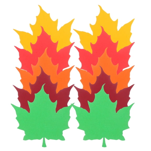TITINICE 150Pcs Autumn Maple Leaves Paper Crafts for Tsgiving Wall and Classroom Decor