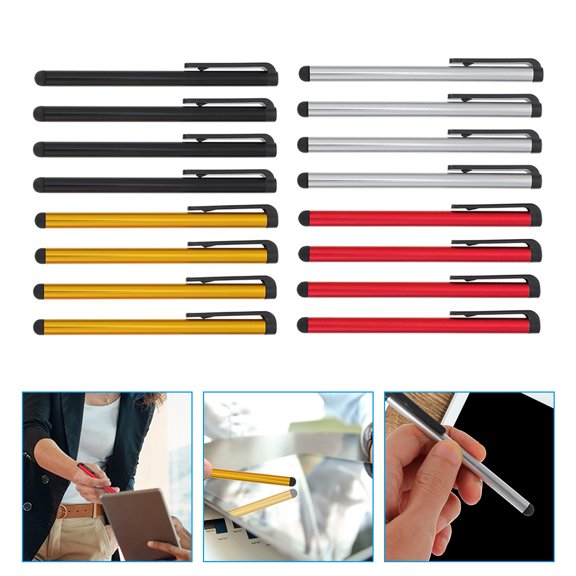 TITINICE 16Pcs Assorted Color Screen Writing Pen Set for Tablets Smartphones Lightweight and Durable